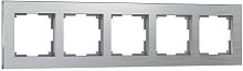 Рамка универсальная Werkel Aluminium 5-м. металл алюминий картинка